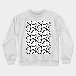 black and white decorative design for fabric or paper. Ornament modern new Crewneck Sweatshirt